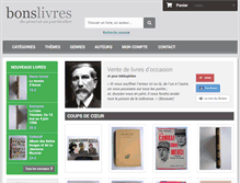 Tablet Screenshot of bons-livres.fr